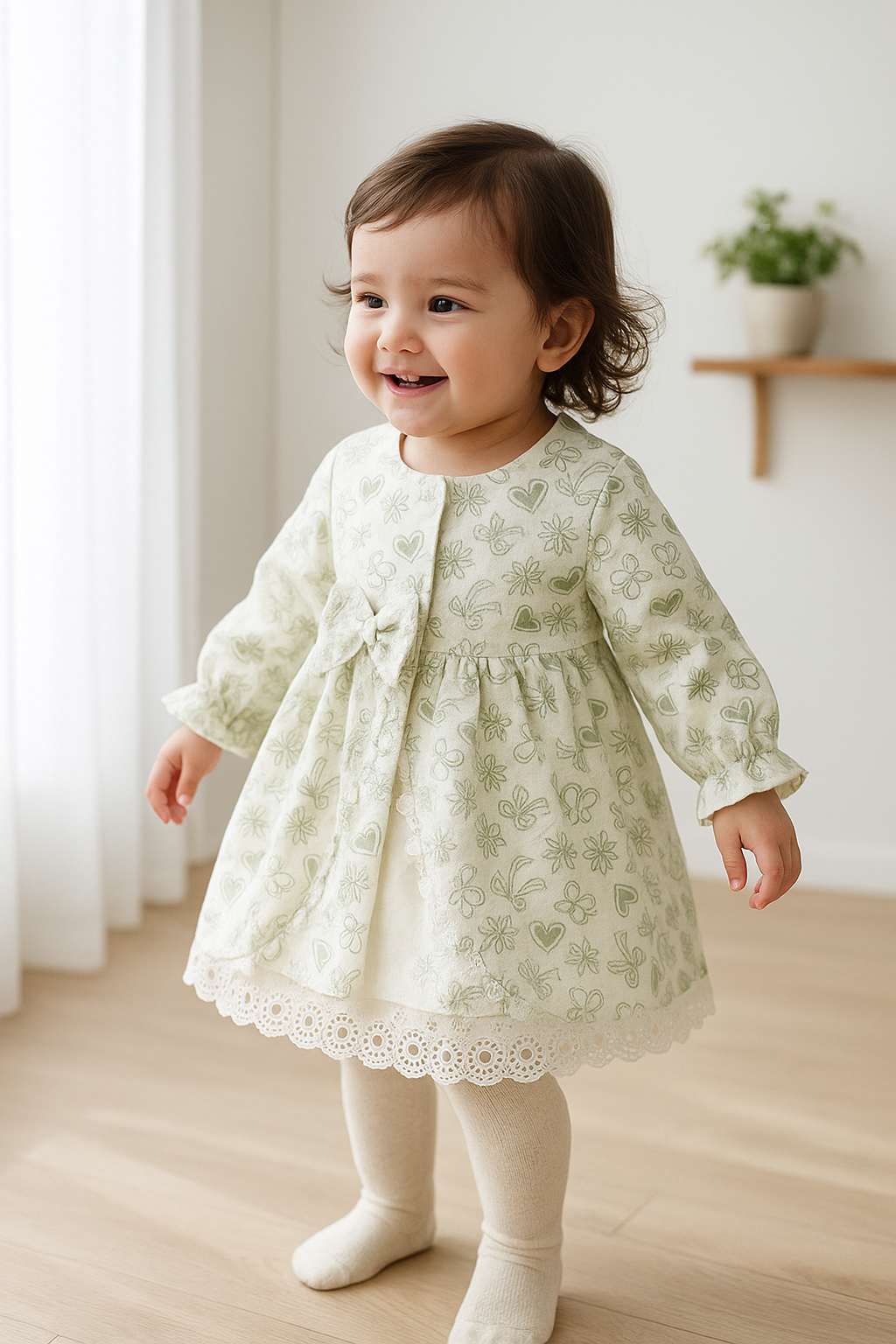 فستان بناتي مريح وناعم – P-1096